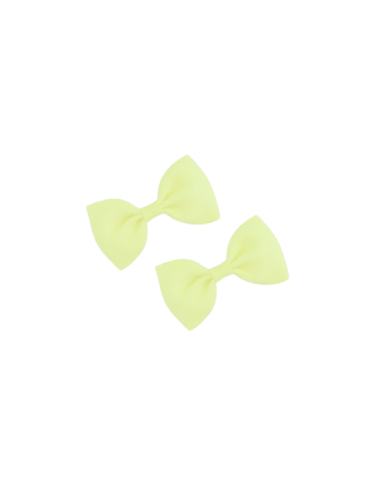 Satin Two Yellow Bows - Kidsxtra