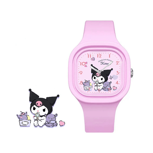 Kids Cute Cartoon Sanrio Kuromi Watch - Kidsxtra