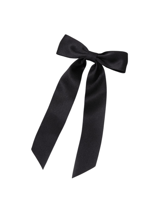 Satin Classic Black Bow - Kidsxtra