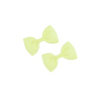 Satin Two Yellow Bows - Kidsxtra